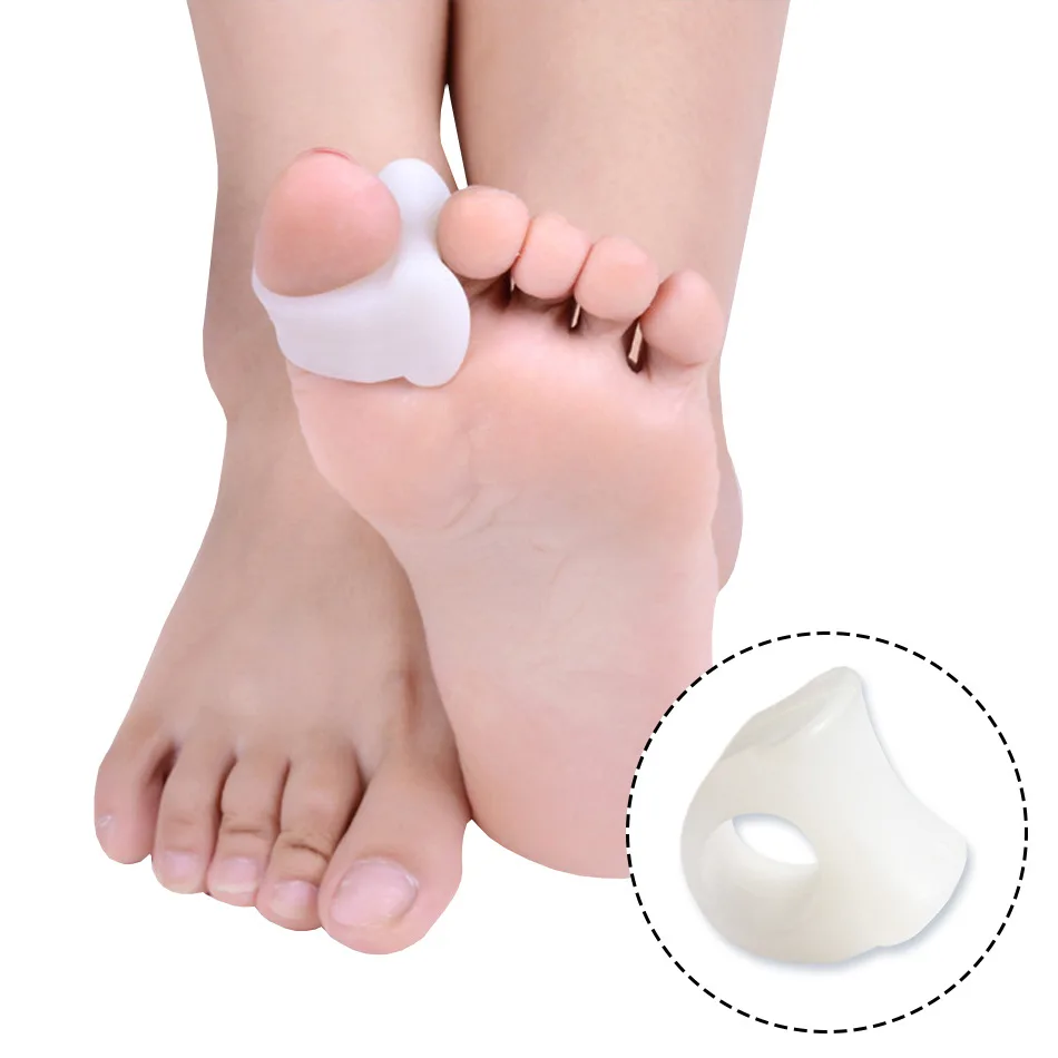 

Supply Large Size Hallux Valgus Corrector Silicone Toe Sleeve Thumb Protective Sleeve Silica Gel Foot Strap