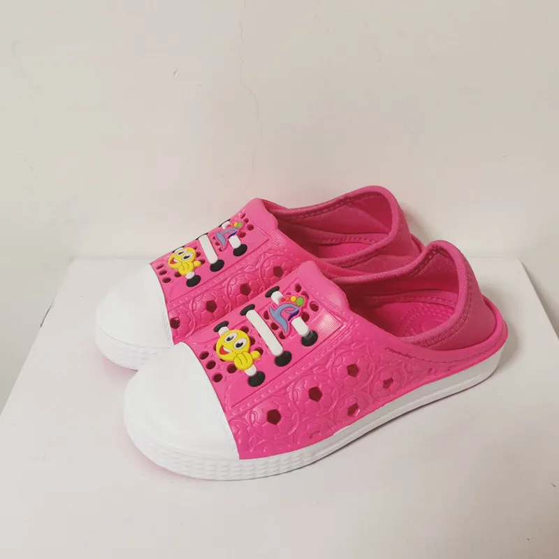 New Girls Children Kids Mules Sport Clogs Cartoon Sandals Garden Clog Slippers Cave Hole Baby Shoes For Girl EU24-29 30-35