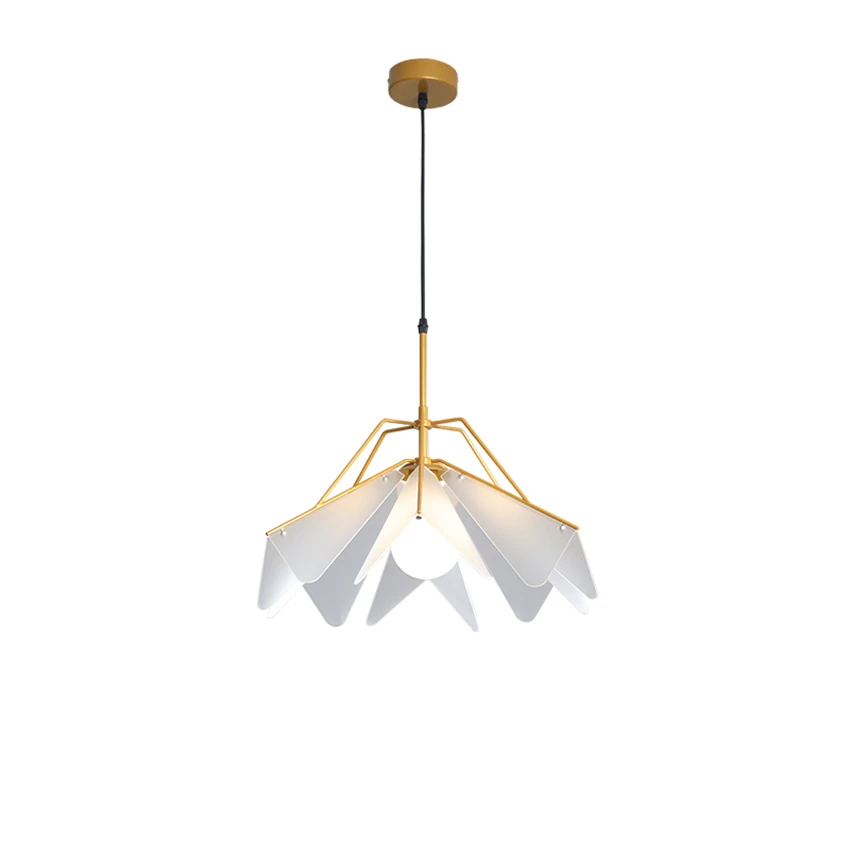 

Nordic Modern Lotus Shade Pendant Lights Restaurant Luxury Bedroom Study Industrial Art Deco Hanging Lights Living Room Lighting