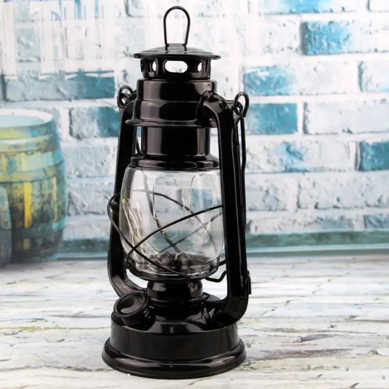 Ретро антикварная масляная лампа Электрический фонарь ручной светильник в форме