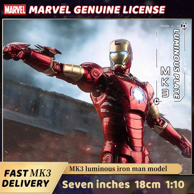 Фигурка героя из фильма Marvel Мстители MK3 7 дюймов/18 см в подарочной упаковке