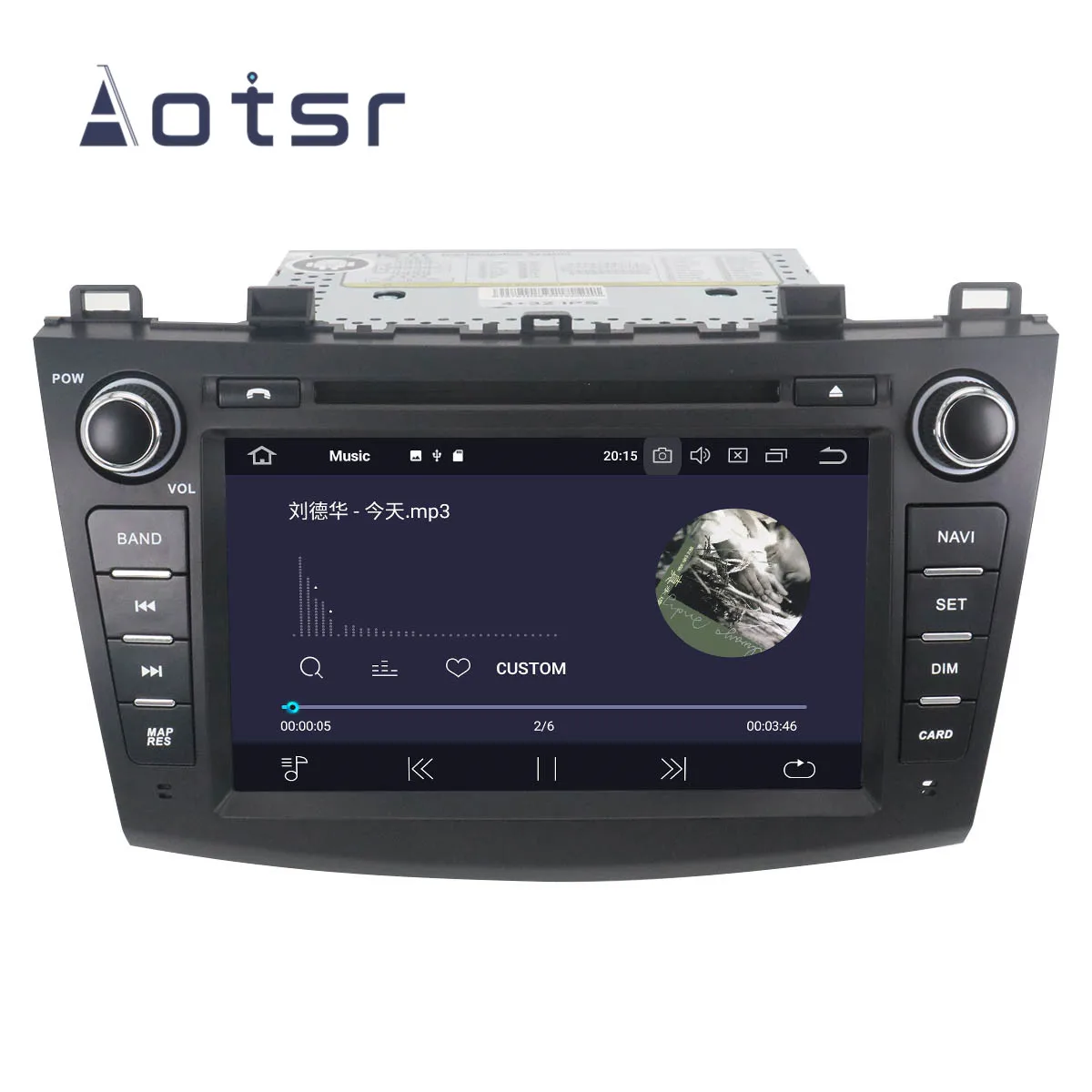 Cheap 8” 2Din Android 9.1 IPS GPS Navigation Car  DVD Player For Mazda 3 Mazda3 2009-2012 Head Unit  Multimedia Player Tape Recorder 5