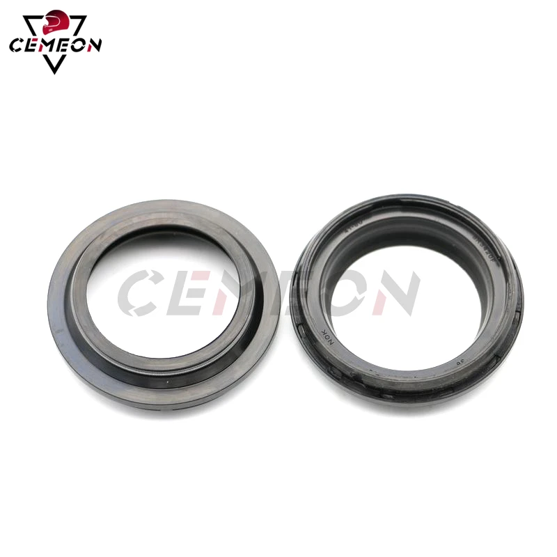 ETLIN Front Fork Oil Seal & Dust Cover Set For BMW F650GS, G310, R80, K100 & More | 2pc Oil + 2pc Dust