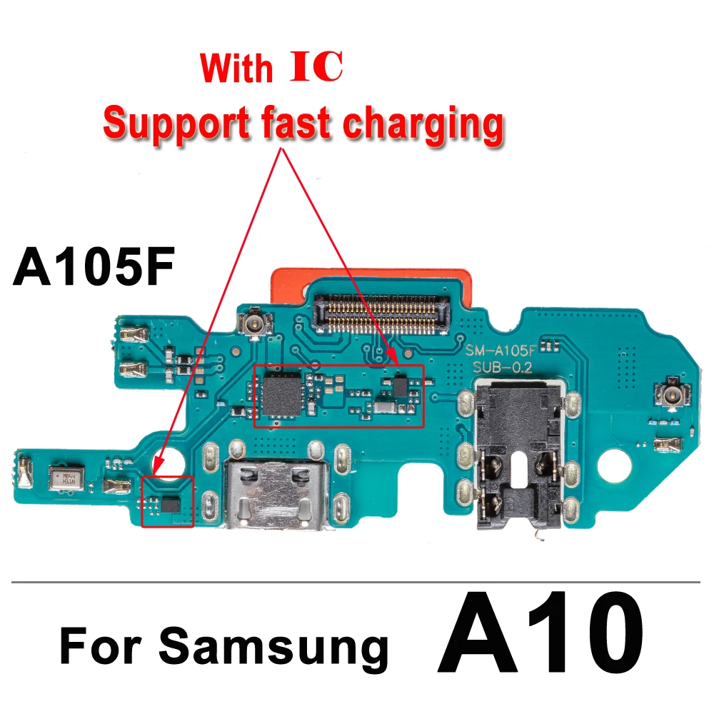 10Pcs USB 충전기 독 커넥터 보드 충전 포트 플렉스 삼성 A10 A20 A30 A40 A50 A70 A11 A12 A31 A51 A71 A20S A21S A01