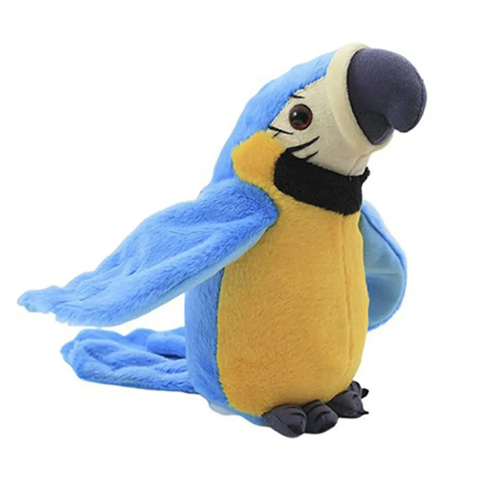 Electronic Talking Parrot Plush Toys Cute Speaking and Recording Repeats Waving Wings Electric Bird Stuffed Plush Toy Kids Toy 8