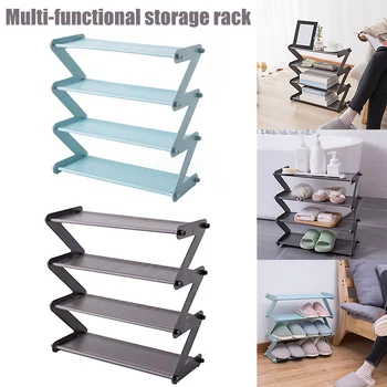 

Dropshipping Shoe Holder Multi-Layer Storage Shoes Organizer Easy to Install Z Type Storage Shelf P666