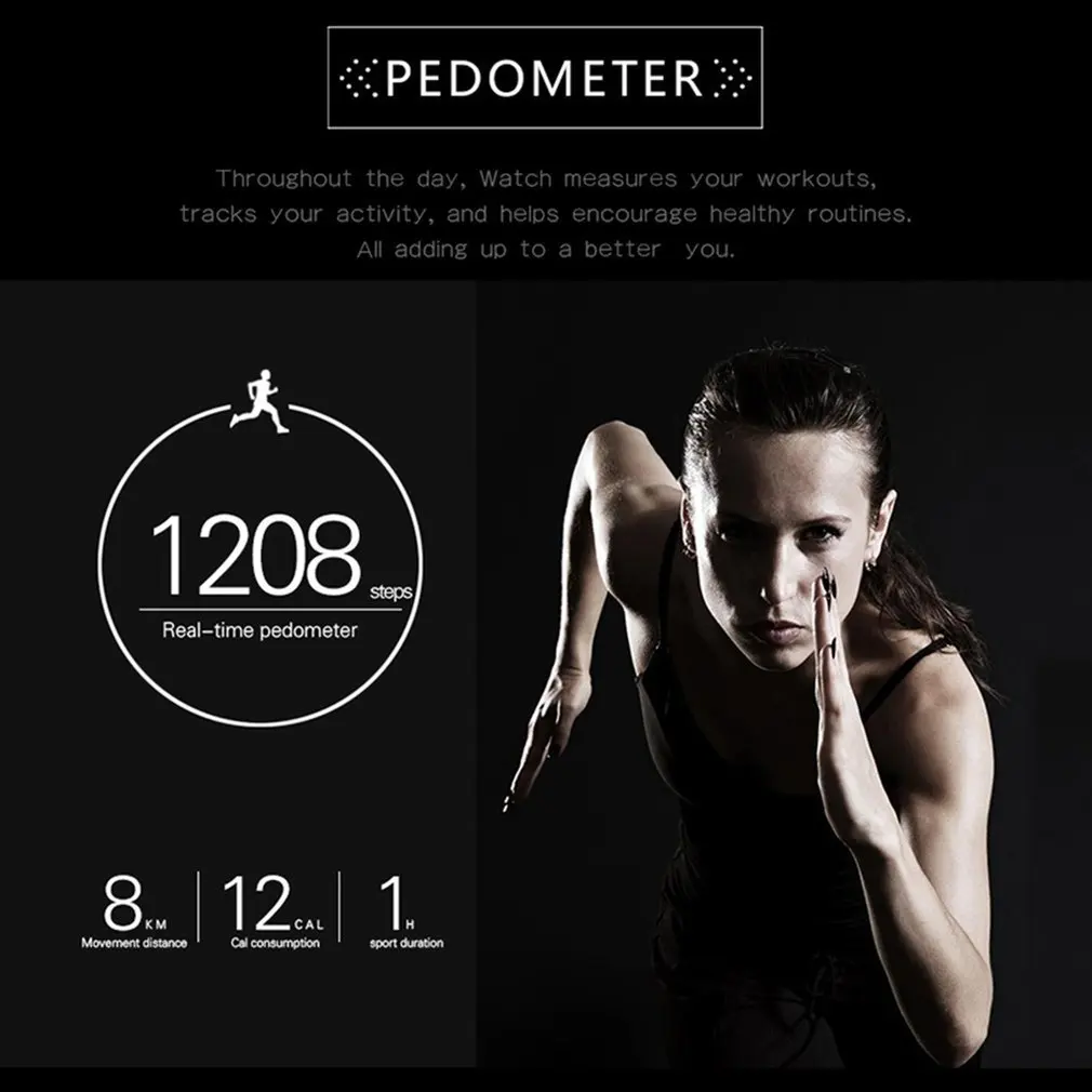 DM88 Smart Watch Multi-Functional Smartwatch Fashionable Wristwatch Portable Pedometer Heart Rate Wrist Watch
