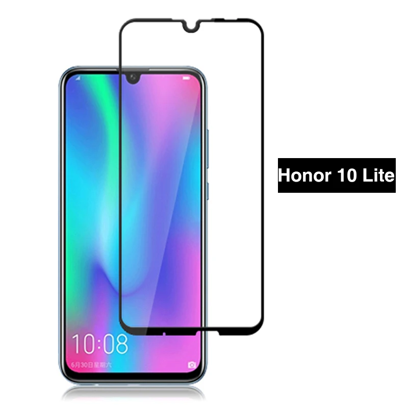 Only Glass 2 шт полное покрытие стекло для huawei Honor 10 Lite 10 светильник 20 Pro 10i камера Защитное стекло для Honer 10i защитная пленка - Цвет: Only Glass