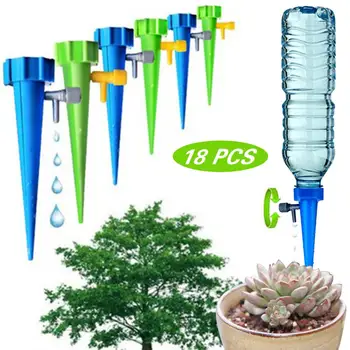 

6/12/18/30PCS Auto Drip Irrigation Watering System Waterer Spike Plants Indoor Household Auto Drip Irrigation System dropship