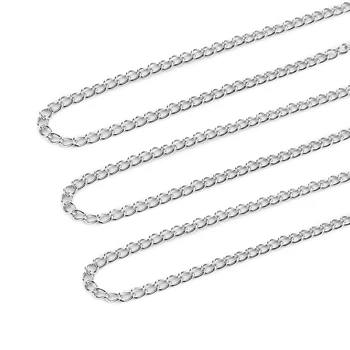 

5 Yards 316L Stainless Steel Gold Steel Tone 2.5x4 3x4 4x5mm Extender Chain Bulk Fit DIY Necklace Jewelry Making Findings Crafts