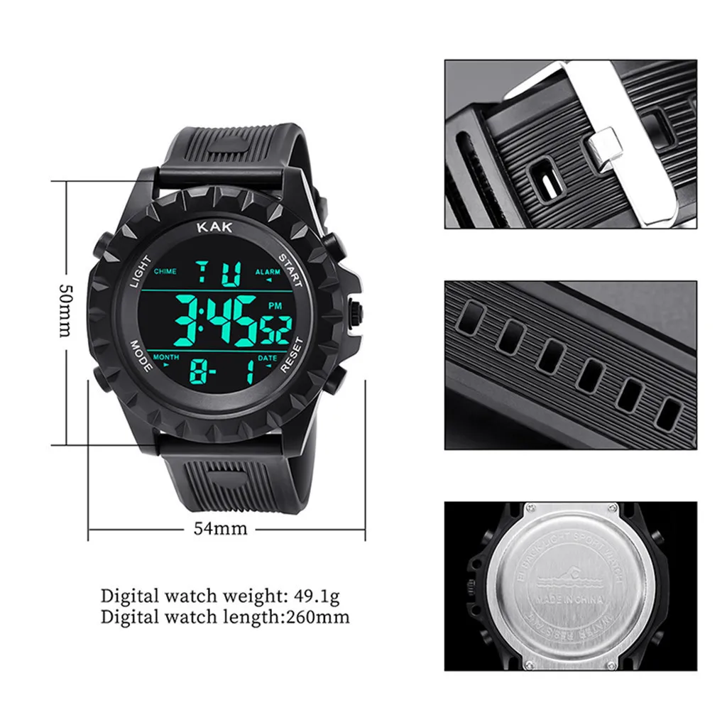 Модные высококачественные цифровые Часы мужские 30 м водонепроницаемые электронные Часы серии мужские модели montre homme digitaal horloge Часы