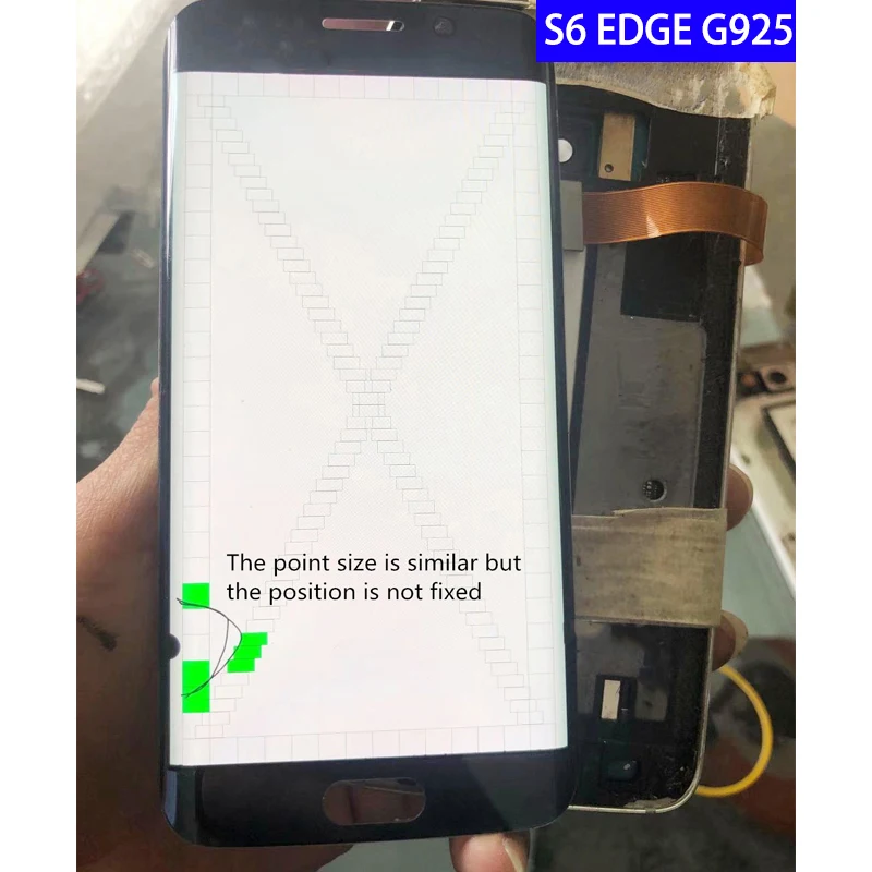 Оригинальный AMOLED S6Edge для Samsung Galaxy S6 Edge G925 G925F ЖК-дисплей с сенсорным экраном в