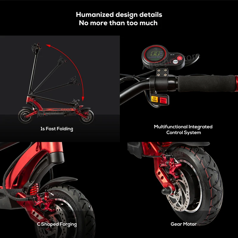 Kaabo Mantis 8 Kickscooter 48V 24.5AH 1600 Вт Двойной Мотор умный электрический скутер дюймов