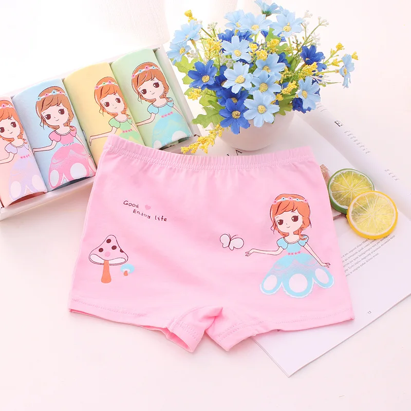 5 Pcs/lot Kids Panties Girls Child Cotton Panties Clothing Briefs Girl Boxer Female Design Children Animal Underwear Baby Lovely - Color: random colors 11