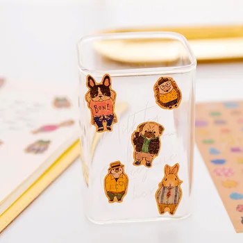 

Kraft paper, cat sticker, vintage hand account, collage material, cartoon animal album, diary, hand account decoration