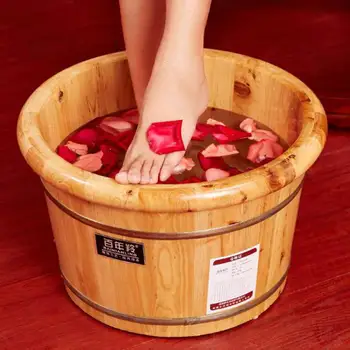 

Foot Bath Bucket Of Bubble Foot Cedar Bucket Basin Of Wash Feet Small Wood Real Wood Wooden Household Artifact Xin Wu With Money