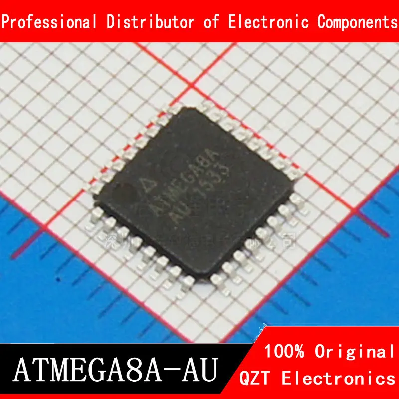 5PCS ATMEGA8A-AU QFP-32 ATMEGA8A TQFP MEGA8A-AU 8A-AU new and original IC