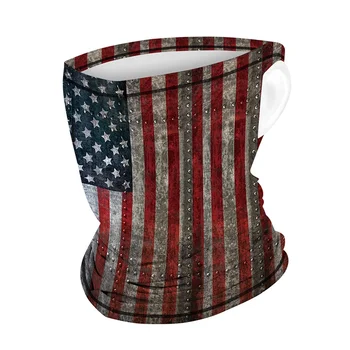 

Outdoor Sports Breathable Mask Cool And Comfortable Scarf Magic Turban Unisex Multifunction Face Coverings American Flag