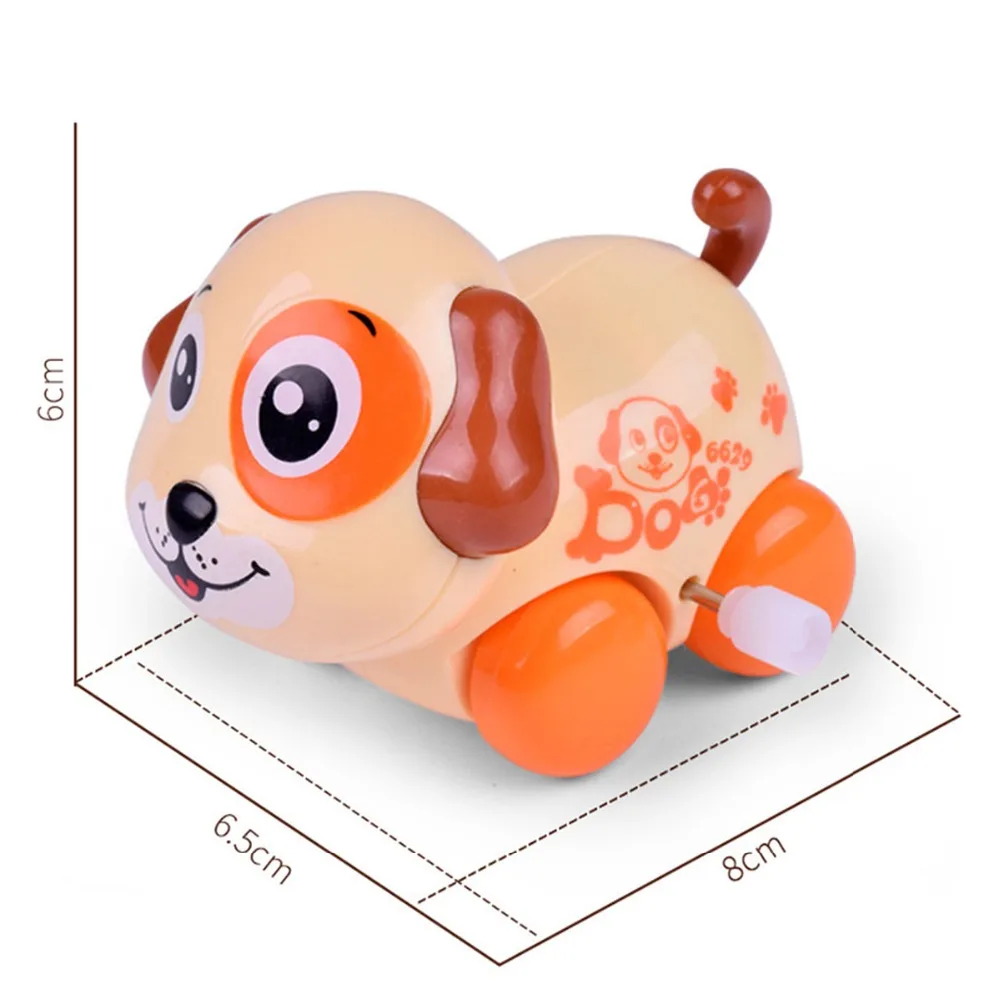 Wind Up Toys 1Pcs Fun Cartoon Animal Dog Cattle Crawling Clockwork Classic Toy Newborn Baby Running Jumping fun Infant Cute