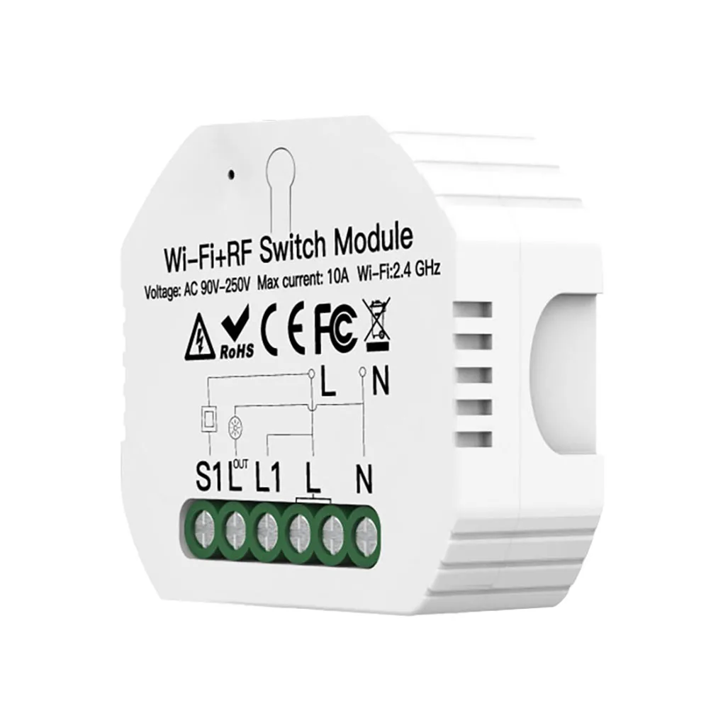 

Smart Switch Wi-Fi Universal Switch Module Receiver Remote Control Home Hidden Switch DIY Supplies
