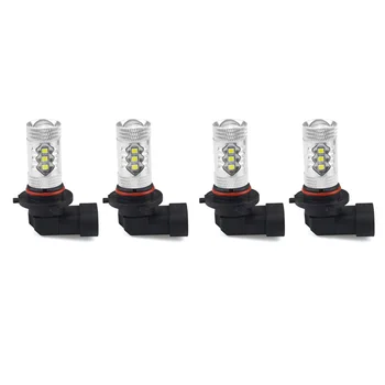 

Parts LED Headlight Replacement Accessories 4Pcs Aluminum White 9005+9006
