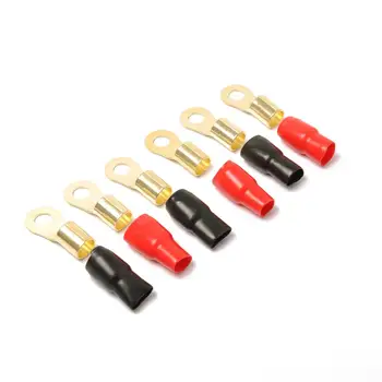 

3 Pairs 1/0 AWG Car Audio Ring Terminals Joint Electrical Wiring Accessories