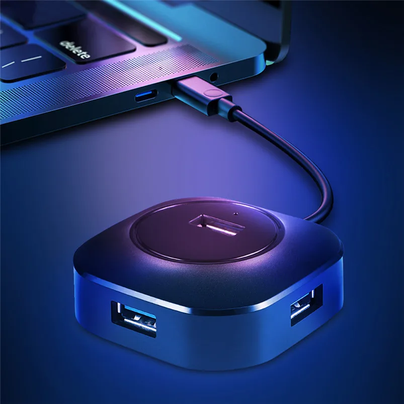 

Multi USB Hub 3.0 Micro USB Splitter 4 USB Ports High Speed Hub Mini adapter All In One Portable Hub For PC Computer Accessories
