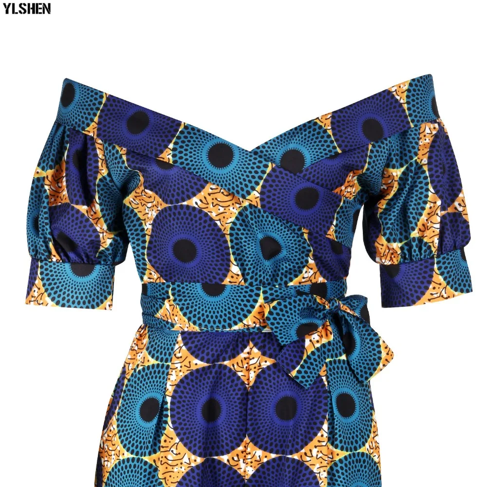 Dashiki African Clothes for Women Traditional Print  Jumpsuit Dresses Basin Riche Clothing Vetement Robe Africaine Femme 2019 33
