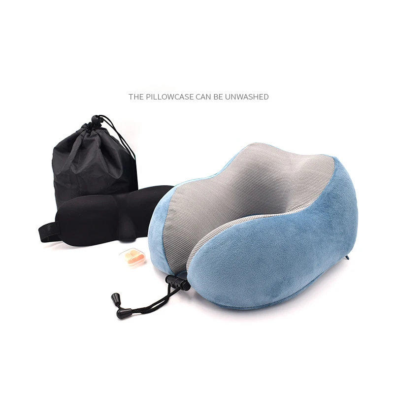 

1PC U Shaped Memory Foam Neck Pillows Soft Slow Rebound Space Travel Pillow Solid Neck Cervical Healthcare Bedding Drop Shipping