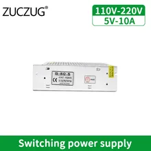 

10A Switching Power Supply 110v To 220v Transformer 50w Power Supply Source Adapter 5v 10a Power Supply for LED Strip LED Lamp