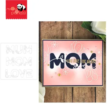 

MOM LOVE Stencil Stamp Stencil for Metal Cutting Dies and Stamps Painting Stencil Template Scrapbooking DIY Crafts Paper