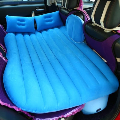 Универсальный надувной матрас на заднем сиденье для автомобиля, кровать для путешествий, многофункциональный походный коврик, матрас, подушка с подушками