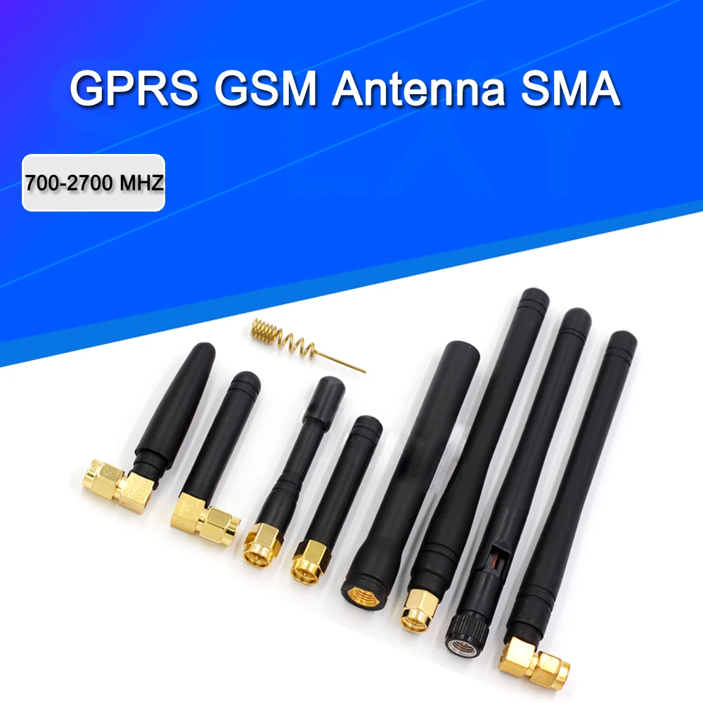 Antenna 2PCS 868MHz 915MHz 3dbi SMA Male Connector GSM GPRS Antena outdoor signal repeater antenne waterproof Lorawan rf connector antenna cable adapter coaxial connector coaxial cable connector rf connector adapter rf connector cable