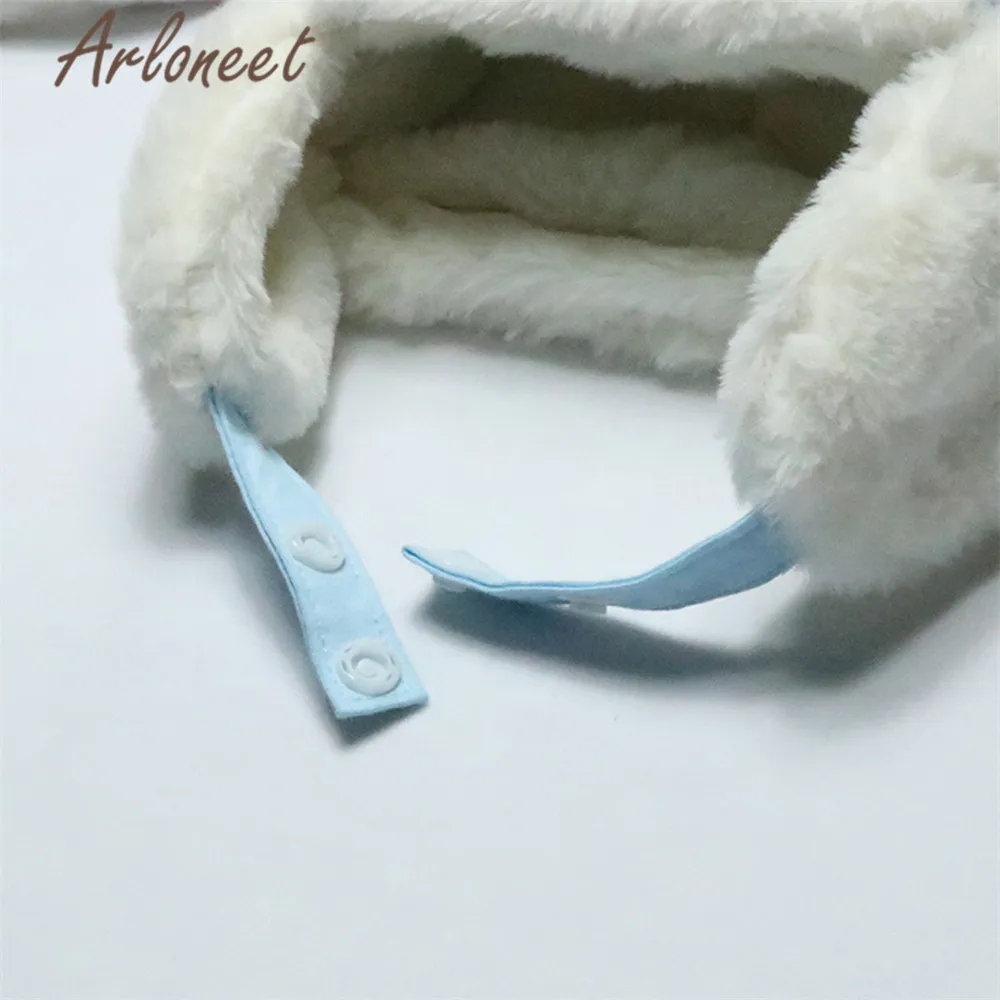 ARLONEET, детские шапки для девочек и мальчиков, плотная шапка, милая мультяшная шапка с принтом, шапка унисекс с ушками, Теплая Зимняя кепка, Детские Зимние плюшевые шапки
