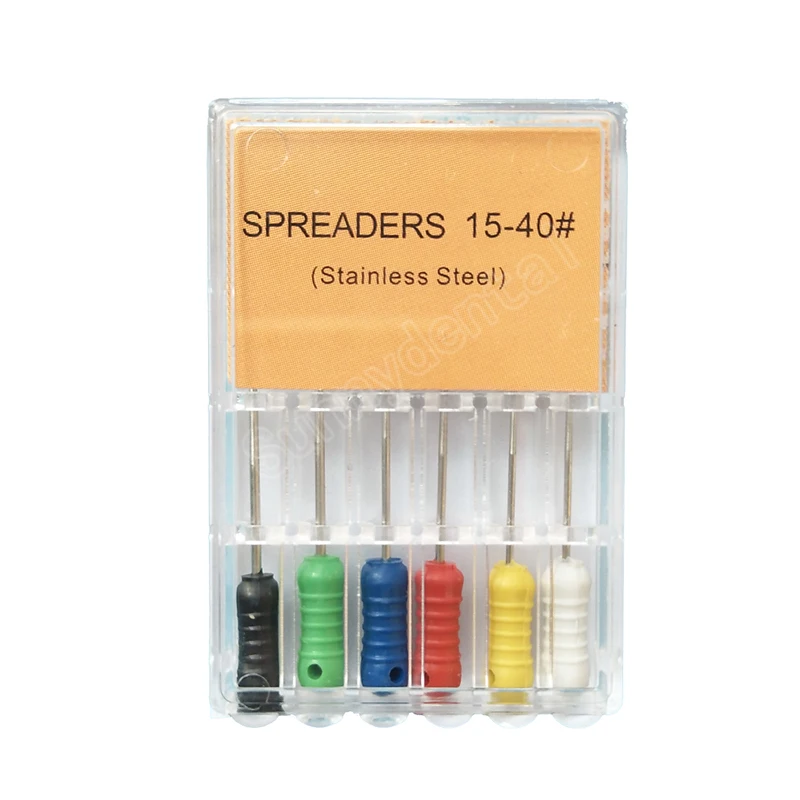 Dental Endo Stainless Steel Tapered Finger Spreaders Hand Use Pluggers