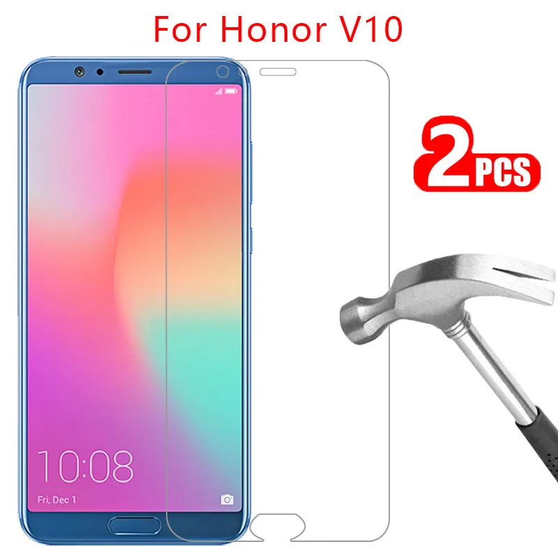 

protective glass on honor v10 screen protector tempered glas for huawei honorv10 honer onor view v 10 view10 safety film huawey