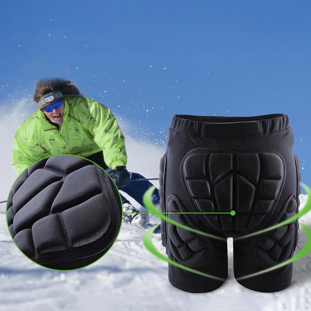 OUTAD Защитные шорты для сноубординга, защита бедер, нижняя часть с подкладкой для катания на лыжах и роликах и сноуборде, защита бедер, спортивная экипировка