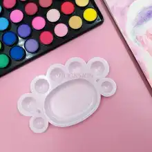 Детская рисовальная палитра тарелка Маленькие ноги художественная акриловая Акварельная живопись гуашь китайская живопись краска коробка