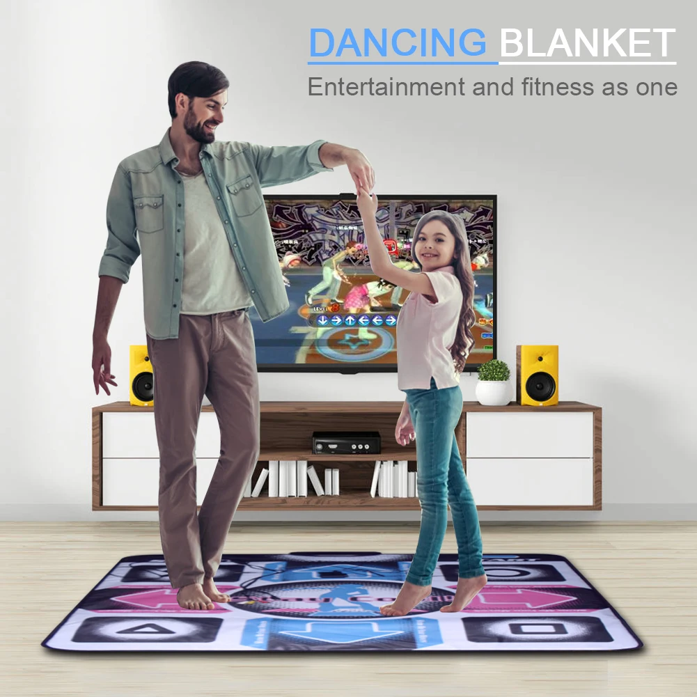 Gaming Step Foot Print Dance Pad Anti Slip Bodybuilding Home Revolution Mat  Blanket Video Arcade Fitness HD For Wii