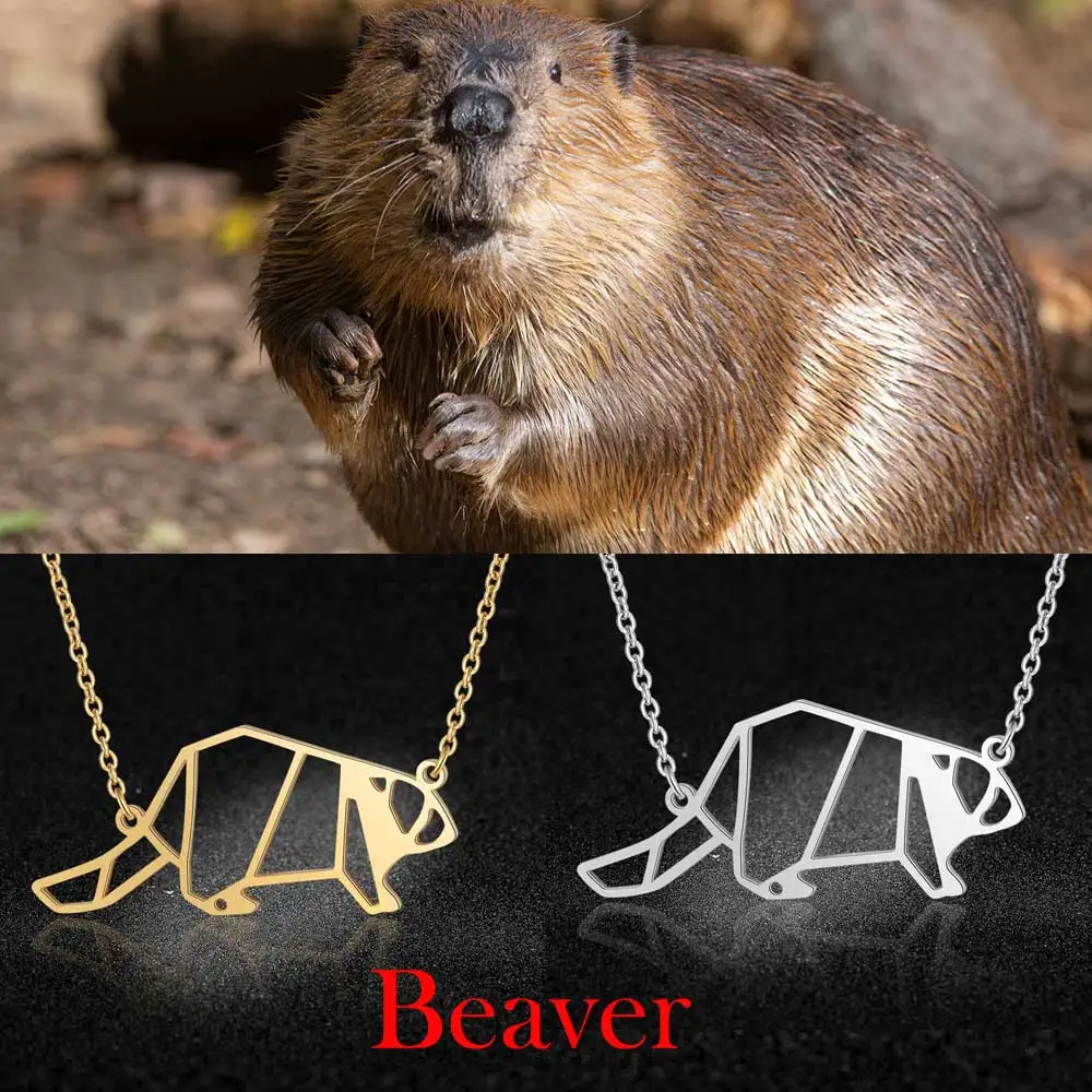 Уникальное животное Beaver ожерелье lavixlia Италия дизайн ожерелье из нержавеющей стали s для женщин супер модные ювелирные изделия специальный подарок