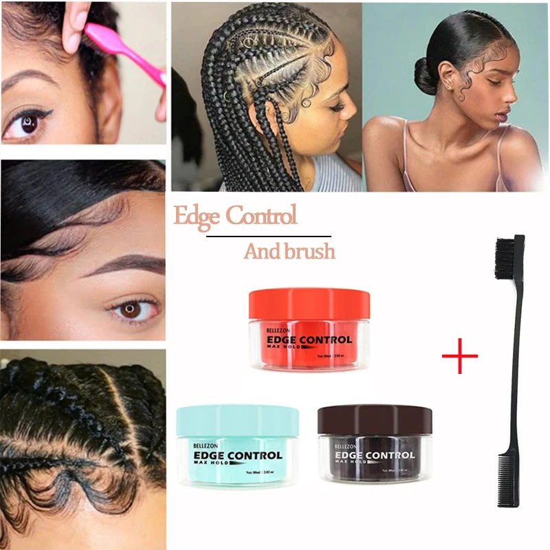 

BellyLady Men Female Hair Oil Wax Cream Edge Control Hair Styling Cream Broken Hair Finishing Anti-Frizz Hair Fixative Gel