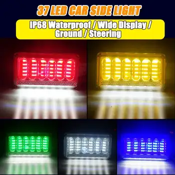 

4PCS 24V 37 LED Marker Indicator Light Clearance Lamp Amber Waterproof For Truck Auto Boat Fancy Turn Signal Car Side Light