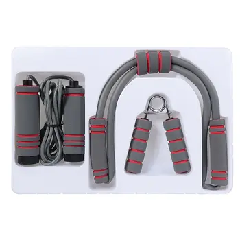 

3 Pcs Durable Grip Rally and Skipping Jump Rope Set Adjustable with Foam Handle Multipurpose for Fitness Exercise