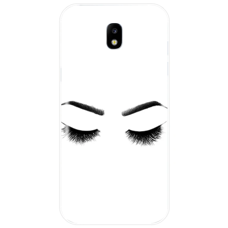 Чехол для телефона из ТПУ с рисунком ресниц и бровей Samsung Galaxy J4 J5 J6 J8 2018 J3 J7 2017 J7MAX 2016