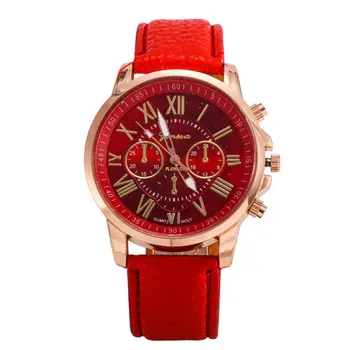 

Hot Selling Women's Casual Genuine Leather Strap Quartz Watch Top Brand Girls Bracelet Clock WristWatch Women Relogio Feminino