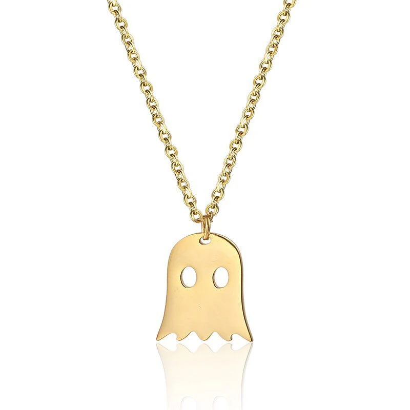 RIR Halloween Ghost Necklace Spooky Charms Jewelry Cute Children Girls Festival Pendant Necklaces | Украшения и аксессуары