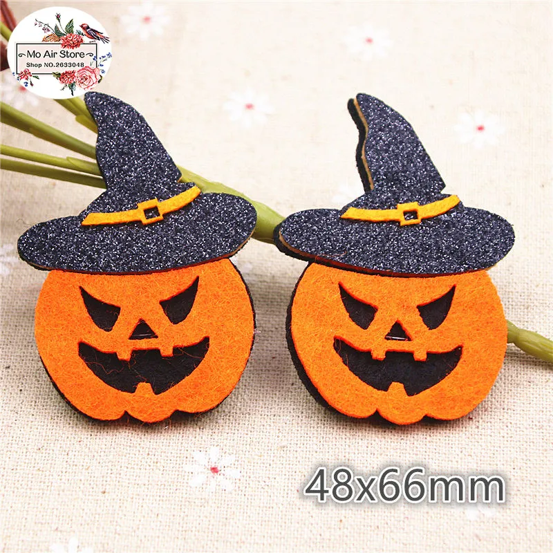 Koolgil Fermagli Per Capelli Per Bambina Con Fiocco E Ali Di Pipistrello, Tema Halloween Zucca, Arancione, 2 Pezzi