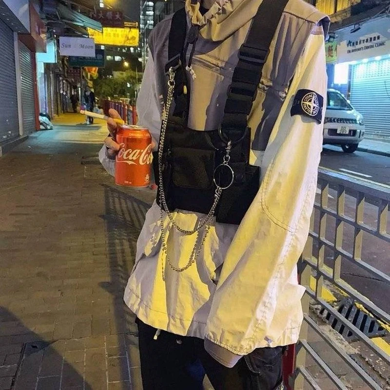 Vest Outdoor Chest Rig Military Tactical Vest Black Chest Front Pack Pouch Holster Rig Carry For Two Way Radio Baofeng Walkie Waist Packs Aliexpress