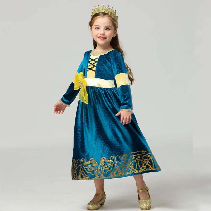 Velet Green merda/Cinderell/Belle/Rapunzel платье принцессы для девочек robe fille Детские платья костюм