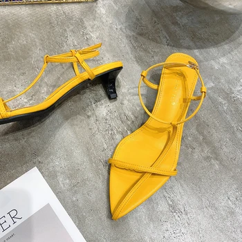 

Fashion Womens Shoes 2020 Med Buckle Strap Beige Heeled Sandals Open Toe Cat Heels Luxury Women's Medium Black Ankle Peep